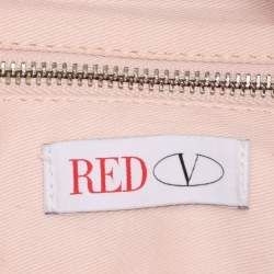 RED Valentino Red Leather Bow Flap Shoulder Bag