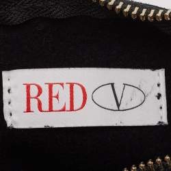 Pre Owned RED Valentino Black Leather Bow Tote