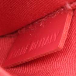 RED Valentino Red Patent Leather Bow Clutch Bag