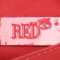 RED Valentino Red Patent Leather Bow Clutch Bag