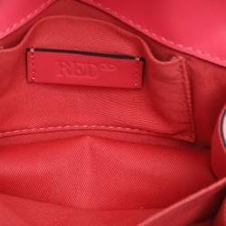 RED Valentino Red Patent Leather Bow Clutch Bag