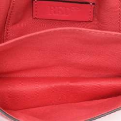 RED Valentino Red Patent Leather Bow Clutch Bag