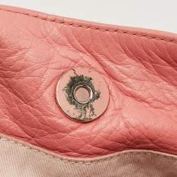RED Valentino Coral Pink Leather Bow Hobo