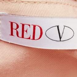 RED Valentino Coral Pink Leather Bow Hobo