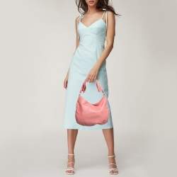 RED Valentino Coral Pink Leather Bow Hobo