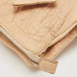 RED Valentino Beige Leather Bow Fold Over Chain Shoulder Bag