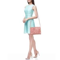 Pre Owned RED Valentino Pink Leather Bow Crossbody Bag