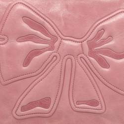 Pre Owned RED Valentino Pink Leather Bow Crossbody Bag