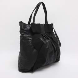 Pre Owned RED Valentino Bow Black Nylon Tote
