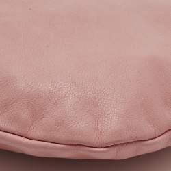 Pre Owned حقيبة هوبو جلد زهري بفِيُونكة ريد فالنتينو