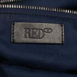 Pre Owned حقيبة تسوق بسحاب من ريد فالنتينو جلد متعدد الألوان