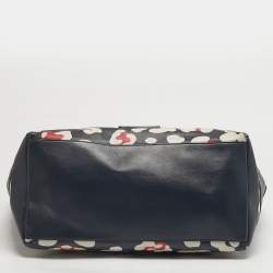 Pre Owned حقيبة تسوق بسحاب من ريد فالنتينو جلد متعدد الألوان