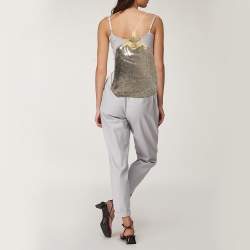 مملوكة مسبقًا RED Valentino Small Gold/Cream Sequins Drawstring Backpack