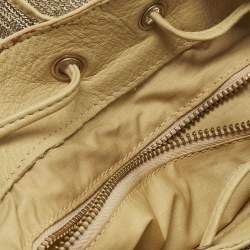 مملوكة مسبقًا RED Valentino Small Gold/Cream Sequins Drawstring Backpack