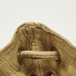 مملوكة مسبقًا RED Valentino Small Gold/Cream Sequins Drawstring Backpack