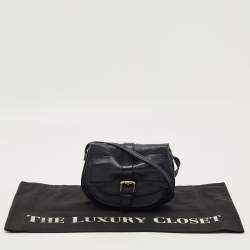 Pre Owned RED Valentino Bow Navy Blue Leather Crossbody Bag