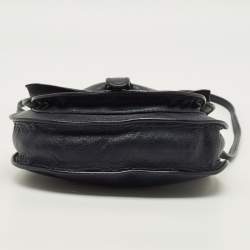 Pre Owned RED Valentino Bow Navy Blue Leather Crossbody Bag