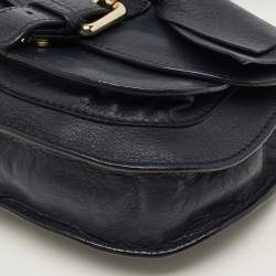 Pre Owned RED Valentino Bow Navy Blue Leather Crossbody Bag