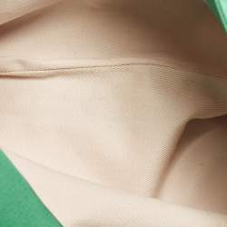 Pre Owned RED Valentino Bow Applique Green Nylon Chain Clutch