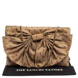 RED Valentino Lace Daisy Bow Chain Clutch