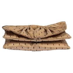 RED Valentino Lace Daisy Bow Chain Clutch