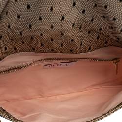RED Valentino Lace Daisy Bow Chain Clutch
