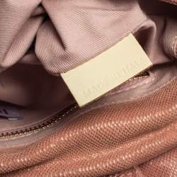Red Valentino Pink Textured Leather Bow Flap Chain  Shoulder Bag
