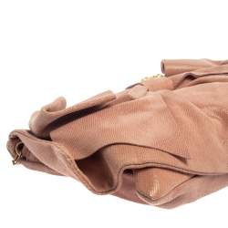Red Valentino Pink Textured Leather Bow Flap Chain  Shoulder Bag