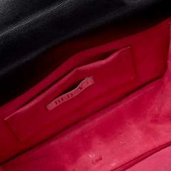 RED Valentino Blue/Black Leather Flap Shoulder Bag