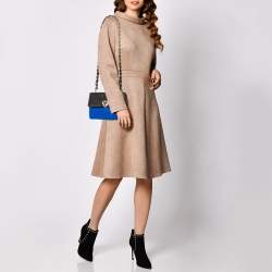RED Valentino Blue/Black Leather Flap Shoulder Bag