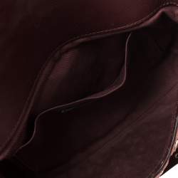 Pre Owned RED Valentino Burgundy Leather Flower Puzzle Crossbody Bag