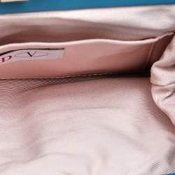 RED Valentino Blue Leather Bow Clutch
