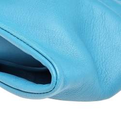 RED Valentino Blue Leather Bow Clutch