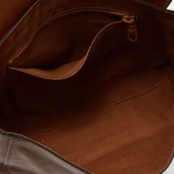 RED Valentino Brown Leather Sin Shoulder Bag