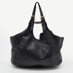 RED Valentino Black Leather Bow Tote 
