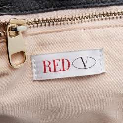 RED Valentino Black Leather Bow Tote 