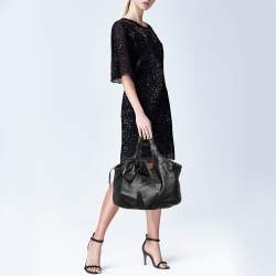 RED Valentino Black Leather Bow Tote 