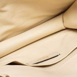 Pre Owned RED Valentino Beige Leather Ruffles Flap Shoulder Bag