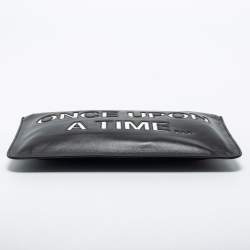 RED Valentino Black Leather Wristlet Clutch