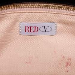 Pre Owned RED Valentino Black Velvet Flap Wristlet Clutch