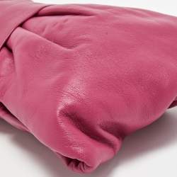 RED Valentino Pink Leather Bow Chain Clutch
