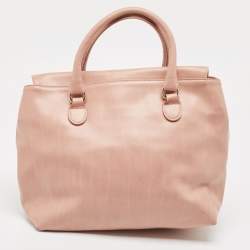 RED Valentino Old Rose Leather Bow Tote