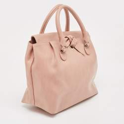 RED Valentino Old Rose Leather Bow Tote