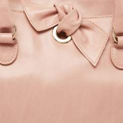 RED Valentino Old Rose Leather Bow Tote