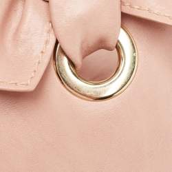 RED Valentino Old Rose Leather Bow Tote