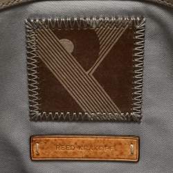 Pre Owned Reed Krakoff Tricolor Canvas and Leather Boxer Tote