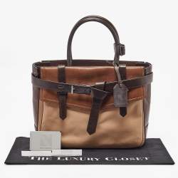Reed Krakoff Tricolor Leather Gator Boxer II Tote