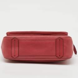 Pre Owned Reed Krakoff Red Leather Medium Boxer Tote