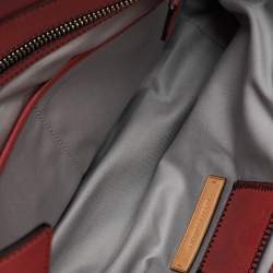 Pre Owned Reed Krakoff Red Leather Medium Boxer Tote