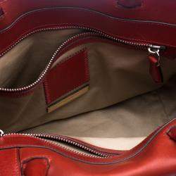 Reed Krakoff Red Leather Medium Boxer Tote